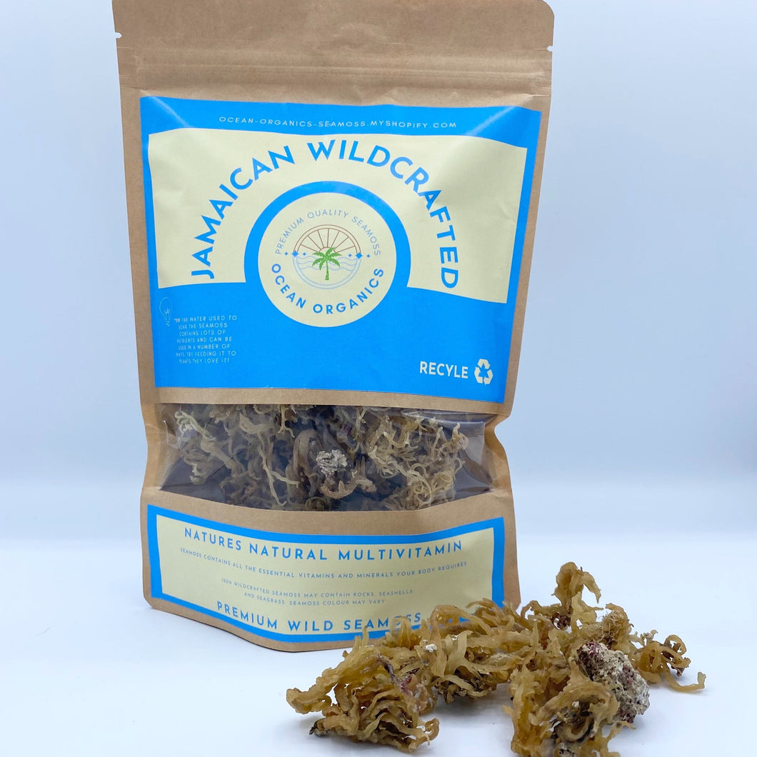 Dehydrated WILD Jamaican Seamoss 100g